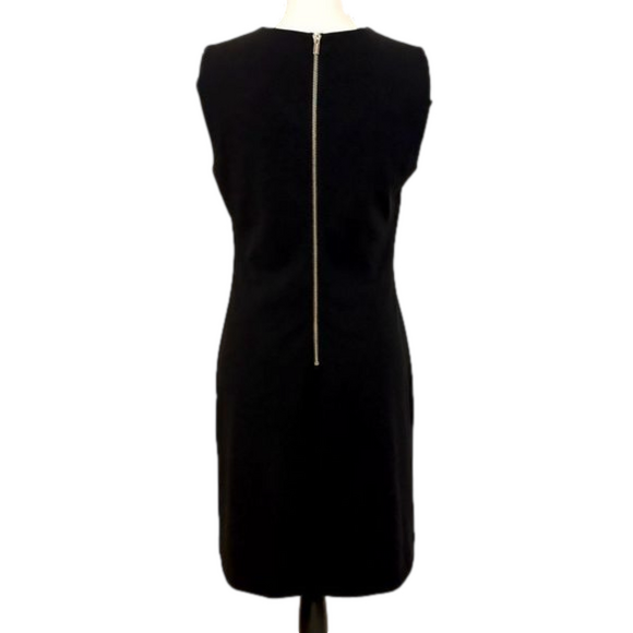 Calvin Klein Black Zip Back Shift Dress Size 4P - Picture 3 of 6